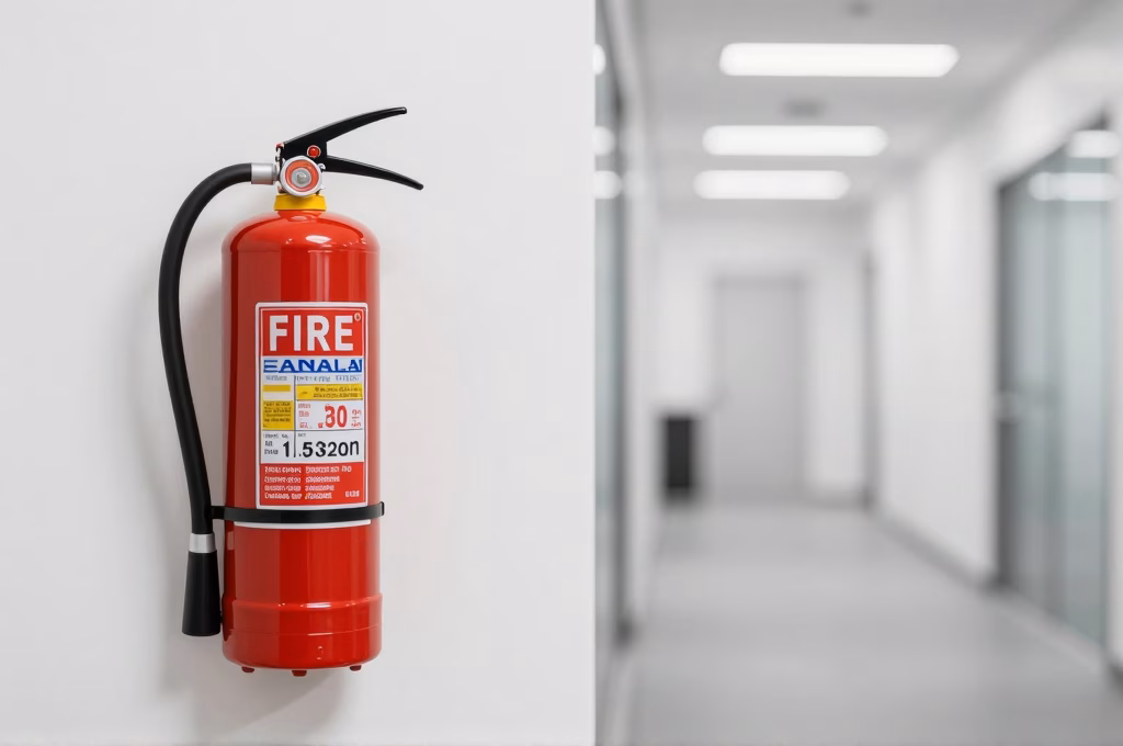 Equipement de securite incendie dans un couloir commercial couvert par assurance multirisque