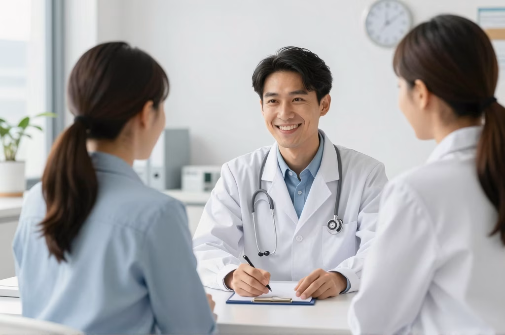 Patient en consultation medicale avec un medecin generaliste