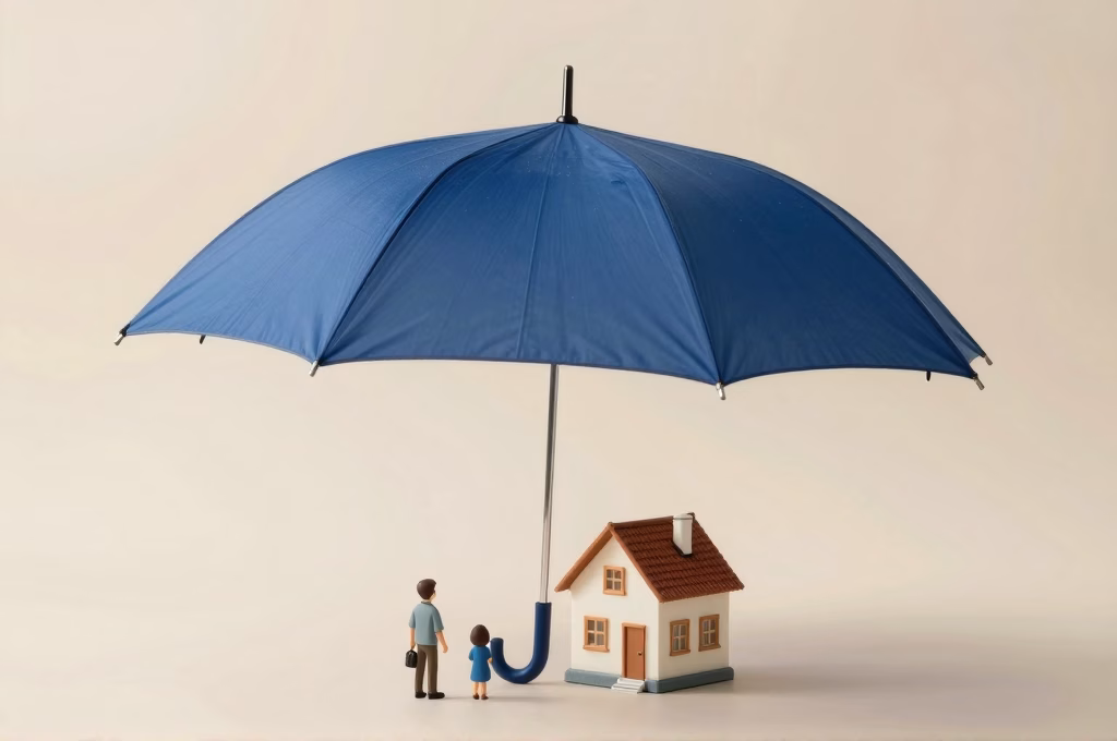 Parapluie protecteur symbolisant la couverture de la responsabilité civile